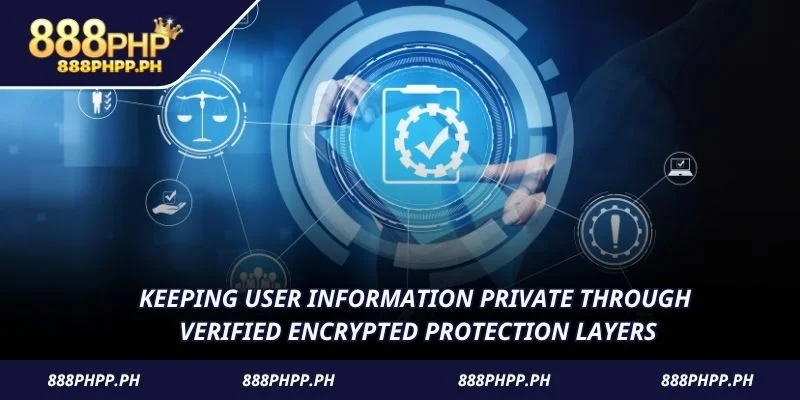 Keeping user information private through verified encrypted protection layers
