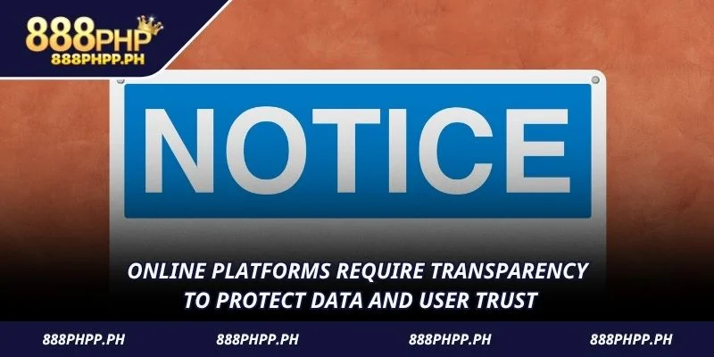 Online platforms require transparency to protect data and user trust