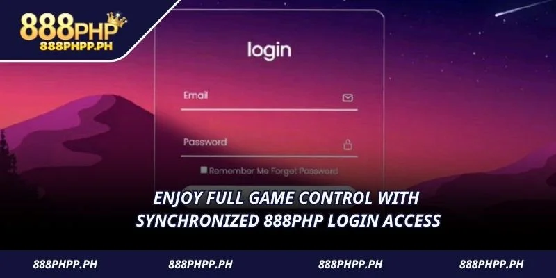 Enjoy full game control with synchronized 888PHP Login access
