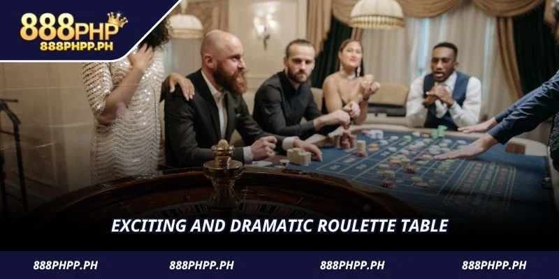 Exciting and dramatic roulette table