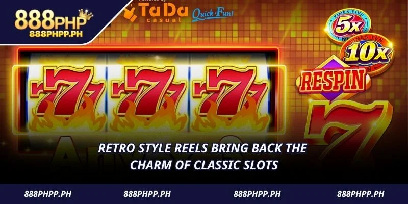 Retro style reels bring back the charm of classic slots
