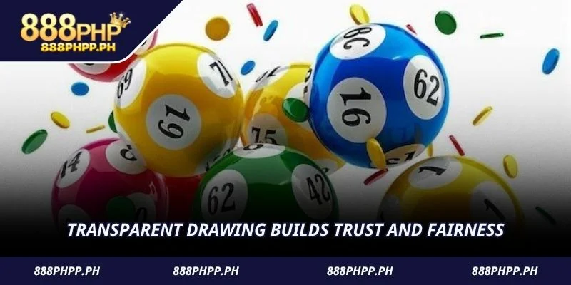 Transparent drawing builds trust and fairness