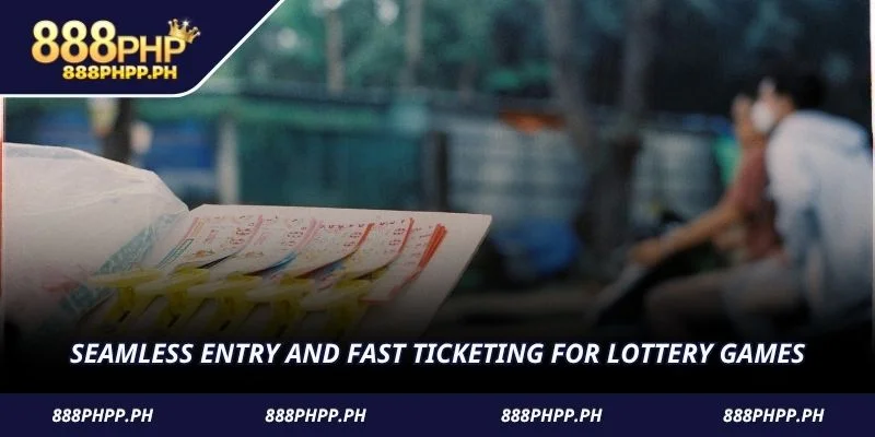 Seamless entry and fast ticketing for lottery games
