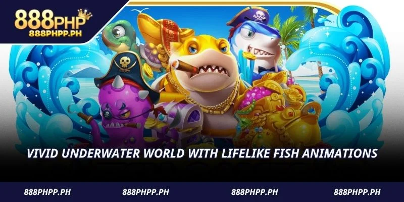 Vivid underwater world with lifelike fish animations