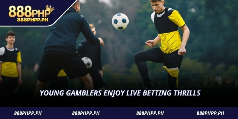 Young gamblers enjoy live betting thrills